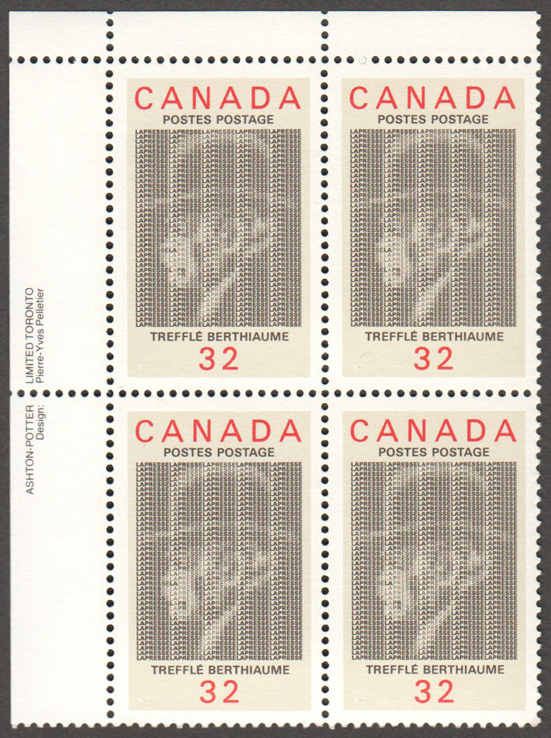 Canada Scott 1044 MNH PB UL (A9-3)